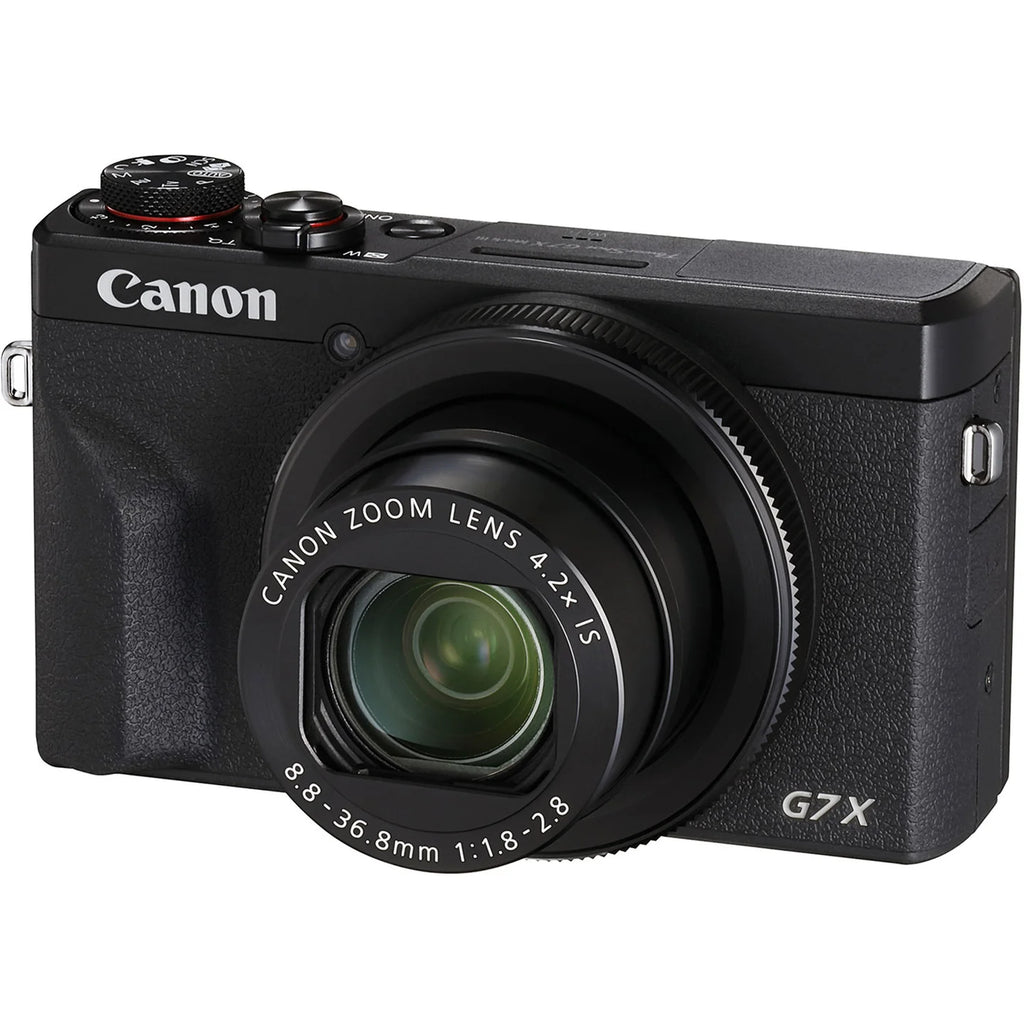 Canon PowerShot G7 X Mark III Digital Vlogging Camera (Black) | 4K Video, 20.1MP, Wi-Fi & Bluetooth | Point & Shoot Camera for YouTube & Content Creators