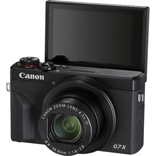 Canon PowerShot G7 X Mark III Digital Vlogging Camera (Black) | 4K Video, 20.1MP, Wi-Fi & Bluetooth | Point & Shoot Camera for YouTube & Content Creators