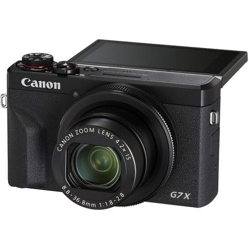 Canon PowerShot G7 X Mark III Digital Vlogging Camera (Black) | 4K Video, 20.1MP, Wi-Fi & Bluetooth | Point & Shoot Camera for YouTube & Content Creators
